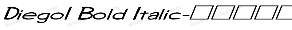 Diego1 Bold Italic字体转换
